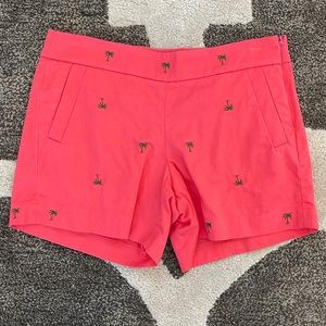 J.Crew Factory Palm Tree Embroidered Shorts - size 6